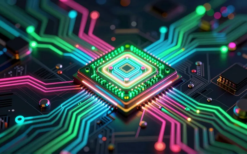 Custom AI software development illustration
