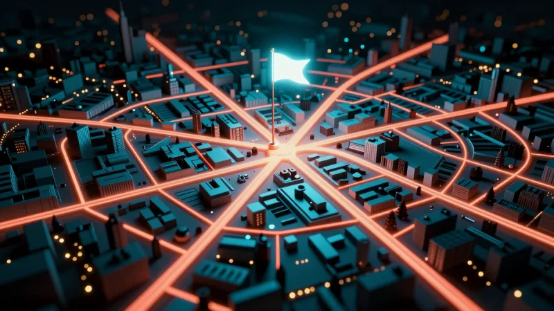 Local SEO strategy — flag planted on the winning city block